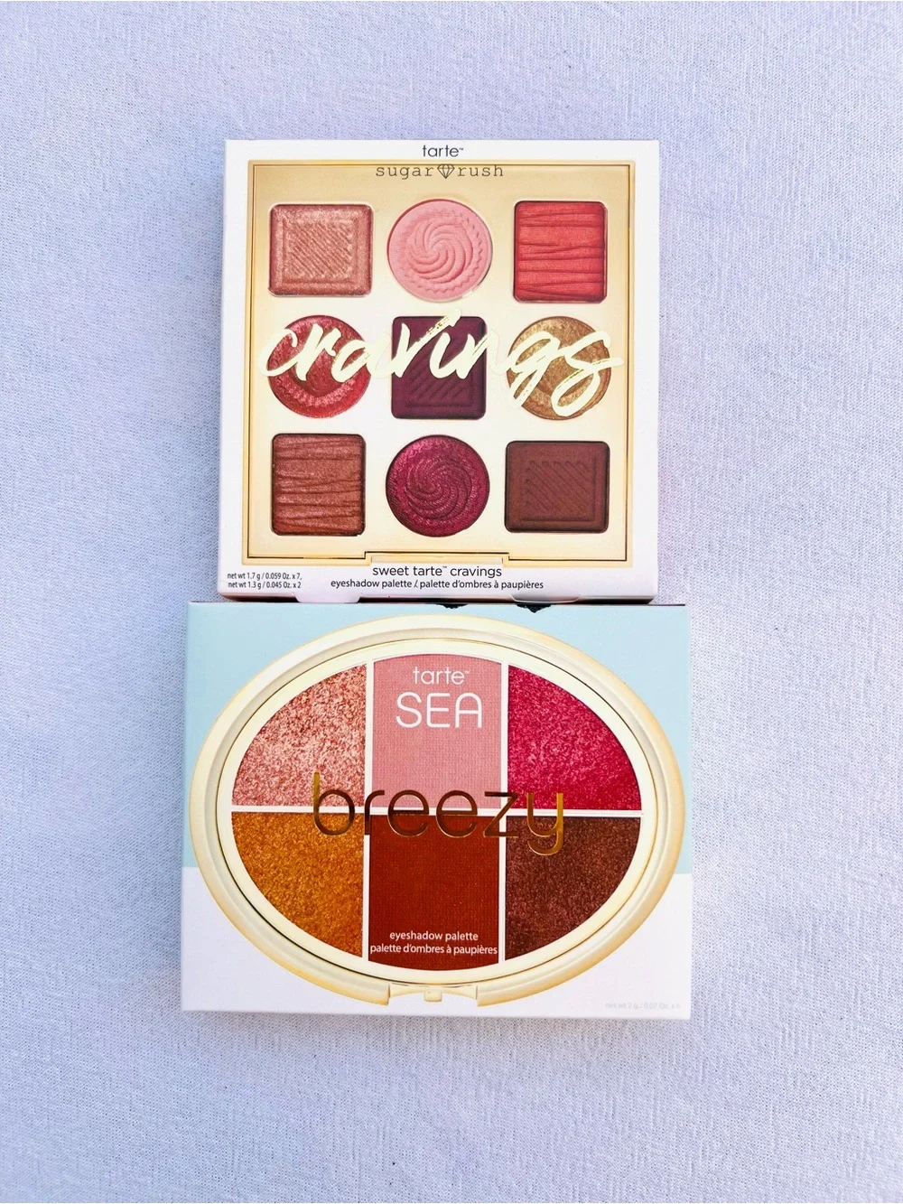 NEW Tarte Eyeshadow Palette Bundle | Sugar Rush Cravings + SEA Breezy